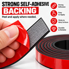Self Adhesive Rubber Strip 1  X 1 8  X 10ft Neoprene Seal Tape Weatherstrip