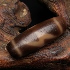 Tibetan Buddhism Agate 5 Eyes Lightning Dzi Beads Amulet Necklace Pendant Z2743