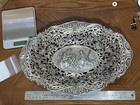 German 800 Sterling Courting Scene Pierced Oval Center Bowl 464 G