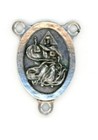 God The Father - 1 Inch - Ox Silver Tone Rosary Centerpiece