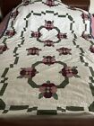 Vintage Turtle Pattern Quilt 84 X 100 