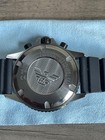 Emporio Armani Diver Chronograph Black Dial Silicone Strap Watch Mens Ar11515