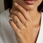 14k Real Solid Yellow Gold 1ct Solitaire Round Brilliant Engagement Wedding Ring