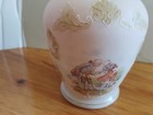 Antique Hand Painted - Hand Blown Victorian Bristol Pink Glass Vase 8 