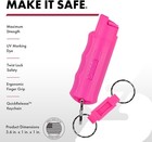 Sabre Pepper Spray  Quick Release Keychain 0 54 Fluid Ounces 15 Grams  Pink 