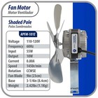 Appli Parts Apfm-101e 10w Refrigeration Condenser And Evaporator Motor 115v 60hz