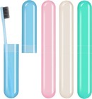 8 Pack Toothbrush Cases Travel Toothbrush Holder Portable Toothbrush Container