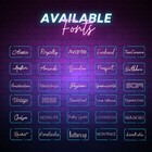 Custom Neon Sign  Led Personalized Acrylic Logo  Rgb  Home Decor Sign