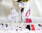 Set Of 18 Vintage Marilyn Monroe Audrey Retro Vinyl Stickers Fashion Bombshell