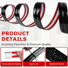 Flexible Wall Corner Protector Trim Peel Stick Pvc Edge Guard 1 6in X 10ft Black