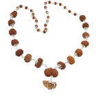 Rudraksha Siddha Mala   1 To 14 Mukhi With Gourishankar   Ganesh Rudraksh Mala