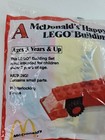 Vintage 1986 Mcdonalds Happy Meal Lego Building Sets Race Car New Deadstock