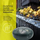 Steel Tongue Rain Drum - 6 Inch 8 Notes Metal Hand Drums For Outside Garden