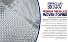 Fiberglass Woven Roving 18 Oz  Plain Weave Cloth 50  Wide X 3yds Multicolor 