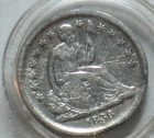 1838 United States Mint Vf xf Liberty Seated Dime In 2x2 Holder