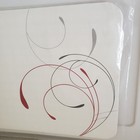 Corelle Coordinates Splendor Reversible Placemats 6 Pack Red Grey Swirl Plaid