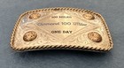 Vtg Rare Diamond 100 Miler Equestrian Endurance Race Sterling Silver Belt Buckle