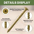 Lag Screws 3 Inch Structural Wood Screw  14 X 3 50-pcs Heavy Duty Constructio   