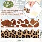 Nezyo Safari Jungle Bulletin Board Borders  60 Pcs  59ft  6 Styles