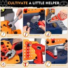 Kids Tool Bench Set With Electric Drill And Chair construction Workbench Toys