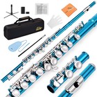 Eastar Efl-1sb Closed Hole 16 Key Flute Student   Stand Hard Case   Accessories