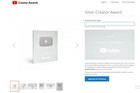 Youtube Silver Play Button - Reward Key - Customizable Name - 100k Award