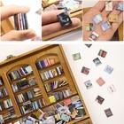 Miniature Books Set Tiny Dollhouse Anxiety Decor Mini Books 150 Pcs