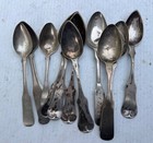 Coll  Of 19th C American Coin Silver Spoons  Miller  White  Schoolfield  169 Gs