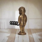 Naughty Boy Solid Brass Corkscrew With Antique Finish  2 25  X 3  
