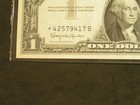 1957  Star Note  1 Silver Certificates Blue Seal Choice Unc  B