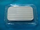 1 Oz Silver Bar Silvertowne American Flag Design - 999 Fine Silver - Sealed Mp