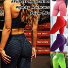 Women Anti-cellulite Yoga Pants Sports Butt Lift High Waist Leggings Fitness Gym