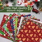 24 Sheets Christmas Scrapbook Paper 12x12 Double Sided Pattern Paper For Card