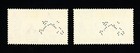  dominica  1946 1d   3  d Sg 110-111   Sc 112-113    specimen    Perfins  mh 