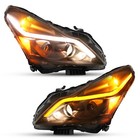 Clear Led Projector Headlights For Infiniti G37 g25 q40 Sedan 4-door 2010-2015