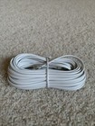 New 25 Ft Foot Telephone Phone Extension Cord Cable Line Wire White Rj11 Modular