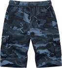 Men s Cargo Shorts  Elastic Waistband Drawstring Summer Casual Cotton Pants