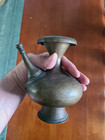 Antique 18th Century Indian islamic mughal Cast Brass bronze Lota  Surahi  Pot