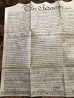 Rare Vintage Original 1846 Bucks County Pa  Land Deed Indenture 19   x 23   