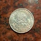 1913 Brazil 1000 Reis Coin  900 Silver - 26mm - Unc -  b5862