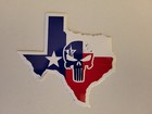 Texas Punisher Map Bumper Sticker 