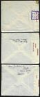 Palestine 1940s Wwii Three Censored Covers To The Red Cross In Geneva Jerusalem