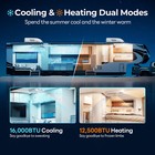 Rv Air Conditioner 16000btu Heat Pump Rooftop Ac Unit Ultra Quiet Wifi remote