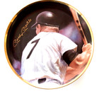 Mickey Mantle Signature Plate Gold Edition Sports Impressions 10 1 4 Plate
