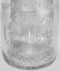 Vintage Milk Bottle Willow Farm Products Embossed Half Pint La Grange Illinois