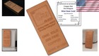 1 Kilo  999 Pure Copper Bar - Flat Style With Periodic Table Design For Colle   