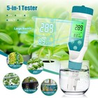 Ph Meter For Hydroponics   Spa Salt Tester     5   in   1 Ph  Salinity  Tds  Ec   T   