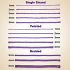 5mm Single Strand Macrame Cotton Cord  1kg  85 Yards  Thread Rope For Diy Craft