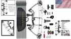 2024 Camouflage Compound Bow Kit  0-70 Lbs  320 Fps - All Accessories Included