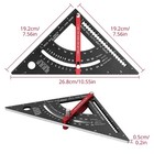 Carpenter Square 7 Inch  Aluminum Rafter Square Carpenter For Woodworking
